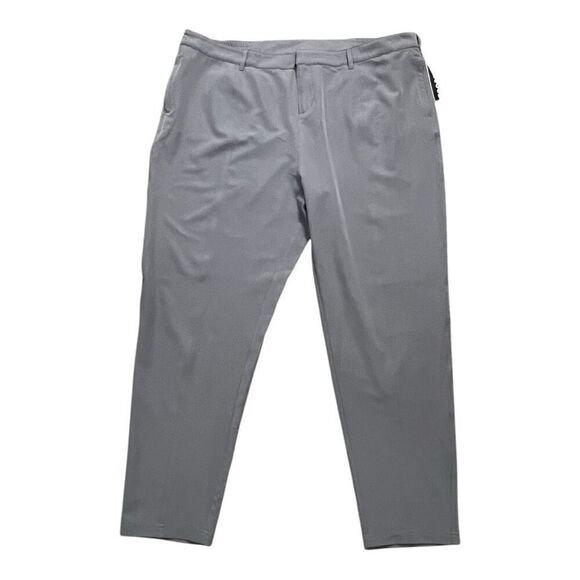 Women 32 Degrees Cool Silver Gray Pants Zipper Pockets Plus Size 20 - Picture 2 of 13